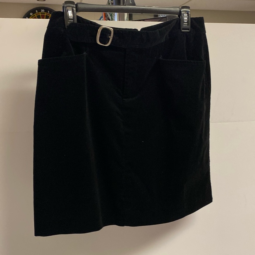 Black mini skirt